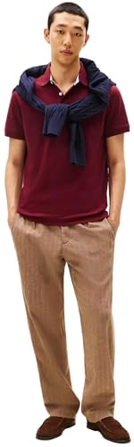 Image of Tommy Hilfiger Men's Short Sleeve Cotton Pique Polo Shirt in Regular Fit 2024 Collection