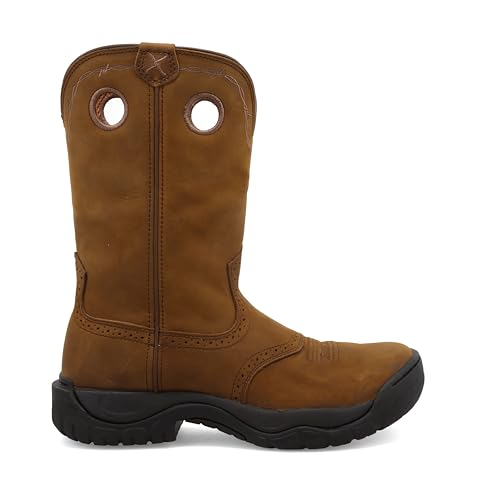 Twisted X Men’s Work Boot - K Toe All-Around Boots Designed with Air-Mesh Lining, Compression- EVA Midsole, Rubber Outsole, and Full-Grain Oiled Leather Vamp and 11” Shaft4