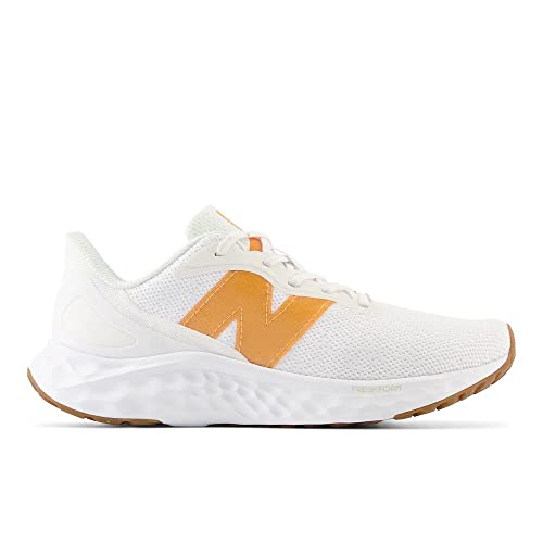 New Balance Women's Fresh Foam Arishi V4 Running Shoe, Sea Salt/Orange Fuzz, 7.5 Wide3