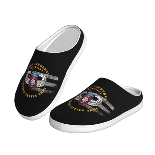 82nd Airborne Division Cotton Slippers Indoor Outdoor Slippers For Women/Men2