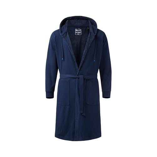 DudeRobe Men’s Hooded Bathrobe with Pockets, From Shark Tank, Soft, Comfy & Absorbent Cotton Robe for After Shower & Lounging2