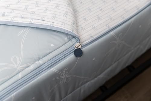 Beddy's Bow & Ribbon Kids Zipper Bedding Set, Baby Blue