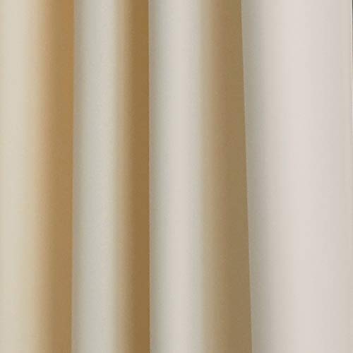 Curtainworks 1Q80370ARE Kendall Color Block Grommet Curtain Panel, 95 inch, Cream/Black image 4