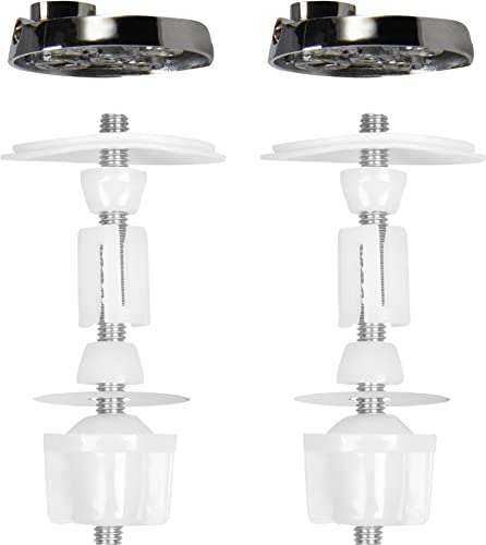 Cornat Befestigungssatz - Passend für Cornat WC-Sitz Relief - Mit Wackelstopp - Edelstahl & Kunststoff / Befestigungssystem / Befestigungs-Set / Ersatz-Teile / Zubehör / TEC365030