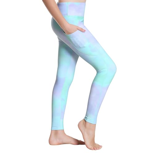 ANIVIVO Girls' Fleece Lined Leggings Water Repellent Kids Winter Warm Yoga Pants Youth High Waisted Athletic Legging2