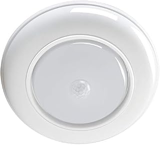 WOOPHEN Motion Sensor Ceiling Light Battery Operated Ultra Bright Motion Activated Indoor Light for Stairway Hallway Wardrobe Basement Warehouse 180 Lumen Warm White Night Light
