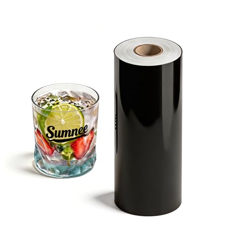 Black Permanent Vinyl for Cricut Cutting Machine, 12" x 40FT Adhesive Vinyl