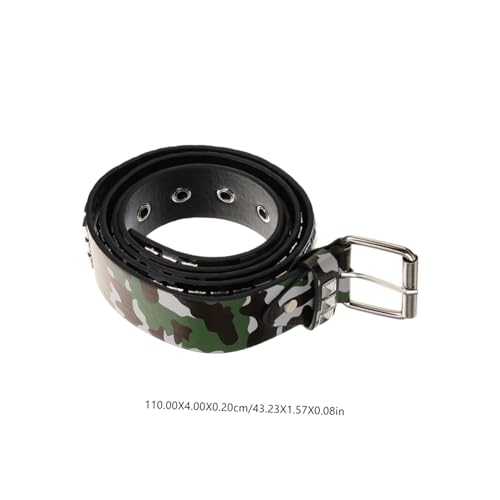 Men Adjustable Camouflage Belt for Casual Formal Wear Stylish Trouser Accessory for Gentlemen for Him Camouflage2