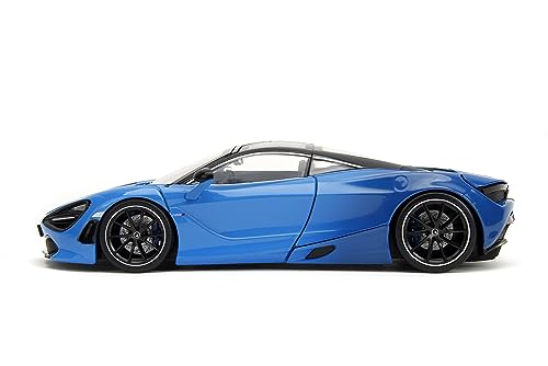 Jada Pink Slips 1:24 W2 McLaren 720S Die-Cast Car w/Base, Toys for Kids and Adults(Blue), 8 inches - Image 3