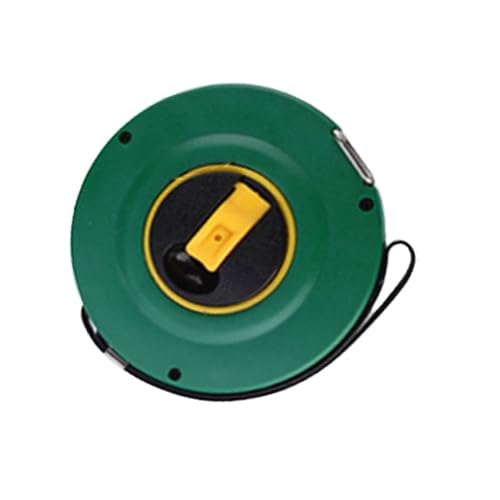 Cinta métrica de 50 m Gadpiparty evita errores en obras con esta regla de disco manual verde