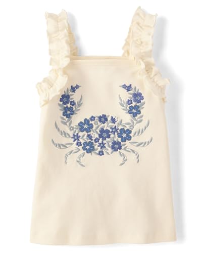 Image of Gymboree Girls' and Toddler Sleeveless Embroidered Top