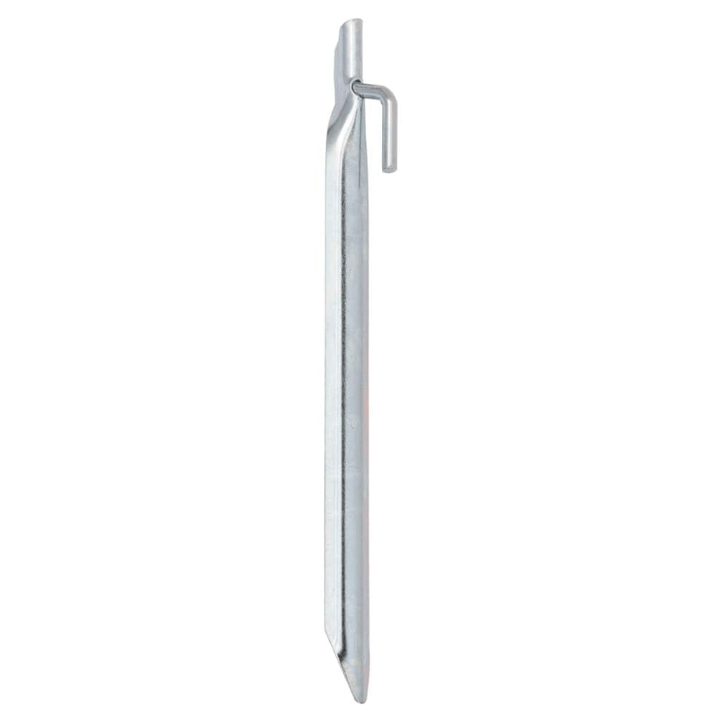 KHGPOTYU 24 Pcs 17 cm Heavy Duty Tent Pegs, V-Shaped 20 mm Galvanised Steel Camping Stakes for Tents, Gazebos, and Awnings