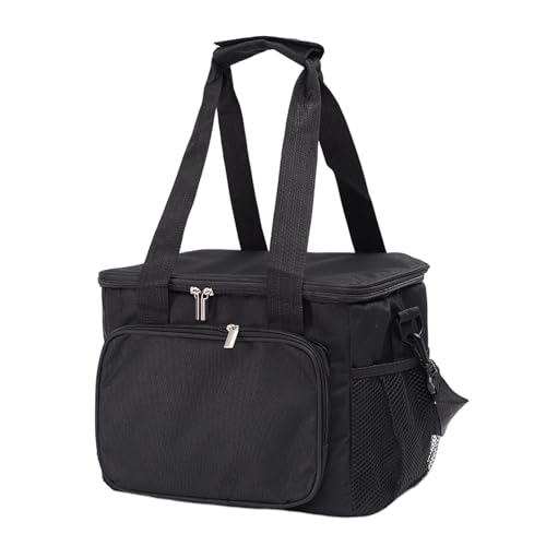 Bolsa térmica aislada, bolsas térmicas aisladas con correa para el hombro, bolsa de suministros de picnic de gran capacidad, nevera portátil, resistente para viajes, playa, camping