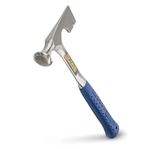 ESTWING Drywall Hammer - 14 oz Wall Board Tool with Milled Face & Shock Reduction Grip - E3-11