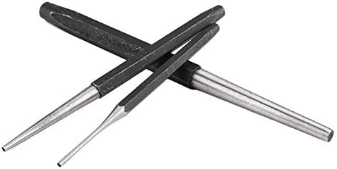 Miniatura 9 de Herramienta de punzones mecánicos, 16 piezas de punzones mecánicos y cincel, pin central cónico, calibre frío