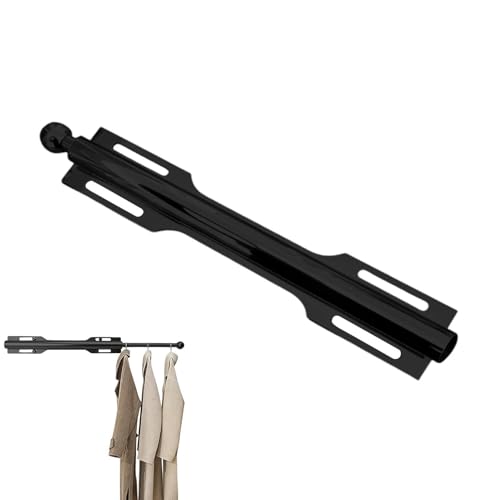 Tringle à vêtements rétractable pour optimiser l'espace avec son support de cintre robuste - 8