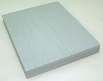 No Load Aluminum Oxide Sandpaper Sheets, 9" by 11", 400 Grit, Pack of 50.