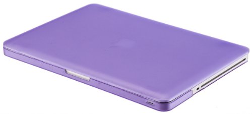 Kuzy Rubberized 13-Inch Hard Case See Thru for Macbook Pro 13.3-Inch - A1278 with or without Thunderbolt - Aluminum Unibody - Light Purple