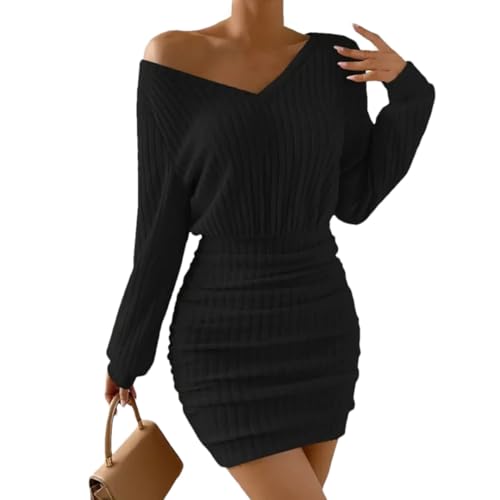 Robe pull en tricot femme moulante pour rester au chaud sans dissimuler sa silhouette