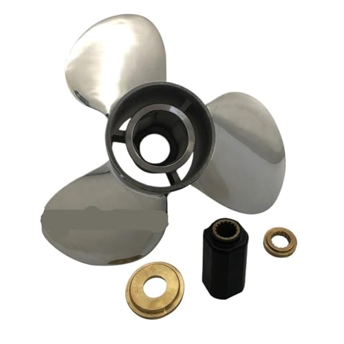 Image of Stainless Steel Propeller 16x18 for Engines 90HP 135HP 175HP 225HP Ship 15 Tooth Spline RH 48-8M0040396