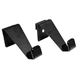 EVHooks.com Coat Hooks Designed for Tesla Model X - Black (Set of 2) – Anodized Aluminum Seat Headrest/Seatback Hanger Clothes Holder