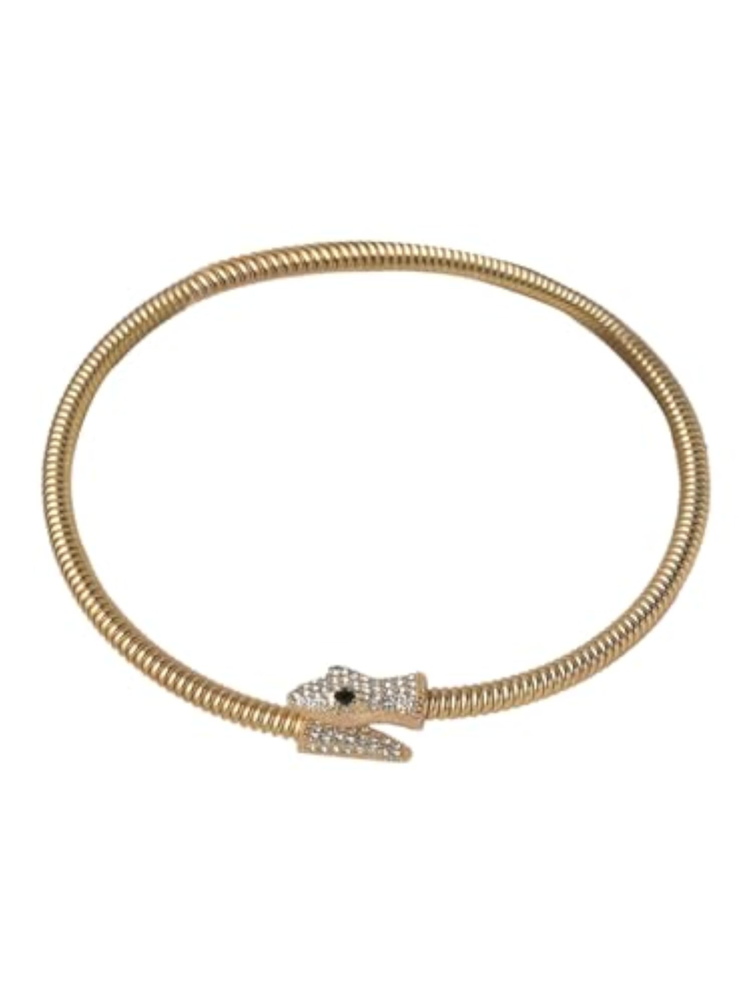 Women's Handmade Gold Plated Python Hasli Necklace