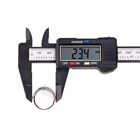 Rangwell Plastic 0-6" Digital Measuring Tool Electronic Micrometer Caliper with Large LCD Screen, Auto-Off Feature, Inch and mm Conversion (Black) (B08VS3GK2B) Amazon Price History, Amazon Price Tracker