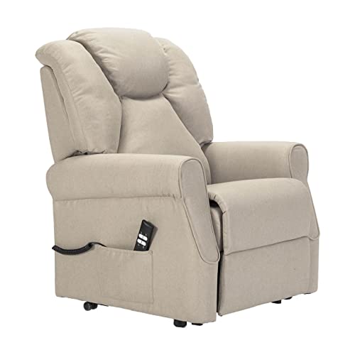 Sime Betty 2 Moteurs PERSONNALISÉ Fauteuil releveur Relax Dispositif Médical système de Roue Doux siège à Micro-Ressorts résistant aux Taches Chanvre
