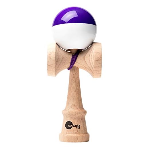 Kendama USA - Kaizen - Half Split Kendamas - Super Stick - Purple