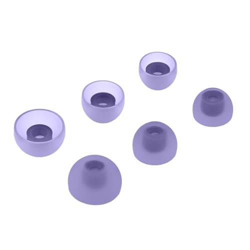 VZU Lot de 3 paires d'embouts de rechange en silicone pour Samsung Galaxy Buds 2 (petit/moyen/grand) Violet clair