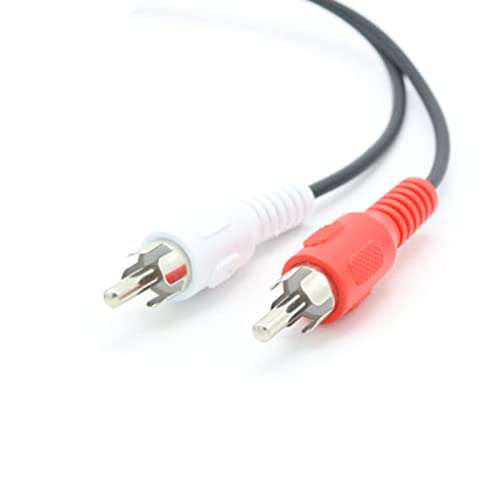 Cable adaptador Jack 3.5mm hembra a 2 RCA macho 25 cm miniatura 7