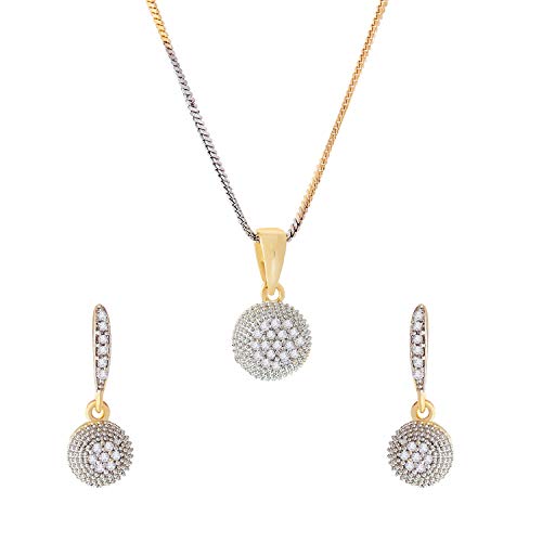 Heart Shape Ad Pendant Necklace Set & Big Size Pendant (Design 7)