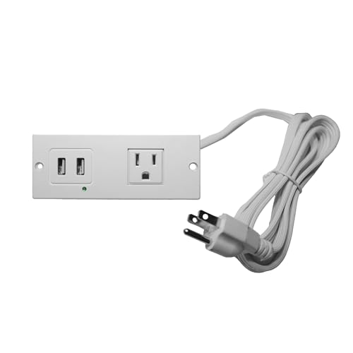 Image of Leick Home Replacement USB Assembly for End Table, White