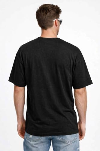 Image of Men's Oversized T-Shirt, Cotton Blend, Soft Fabric, Crew Neck, Short Sleeve