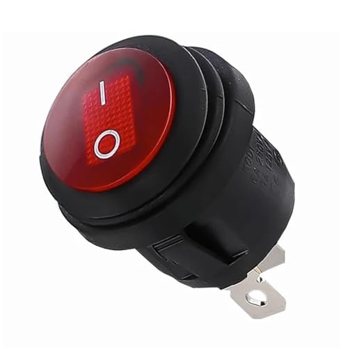 Interruptor basculante 12V SPST con botón LED amarillo para barcos y paneles eléctricos 5