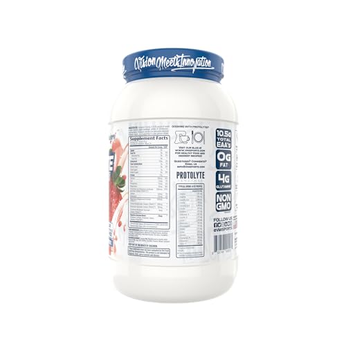 Image of VMI Sports | ProtoLyte Whey Isolate Protein Powder | Low Calorie Whey for Weight Loss and Muscle Gain | Digestive Enzymes | Non-GMO (1.6 lb, Strawberry)