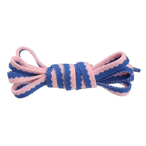IRGVJIFR Cordones para Zapatos 2 pares de cordones planos dobles de 8 mm, de moda, de colores variados, for zapatillas deportivas, accesorios.(Color-06,100cm)