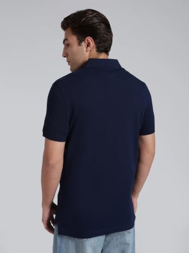Image of Tommy Hilfiger Solid Regular fit Cotton Polo t-Shirt