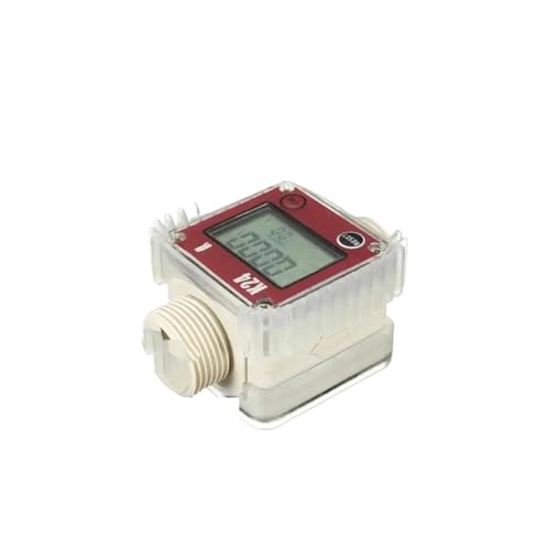 Flow Sensor Meter Digital Pipeline Water Flow Digital K24 Digital Flow Meter for Measuring Tools Flow Meter(RED)