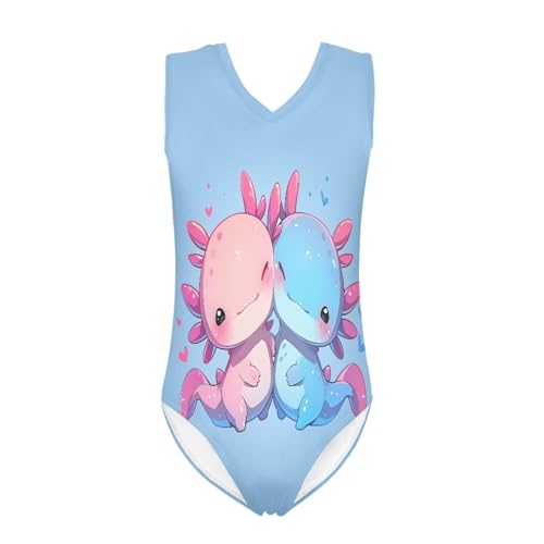 Image of Biyejit Girls Leotards Dance Sport Wear Gymnastics One-Piece Swimwear for Kids 3-14 Years