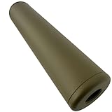 MILQUEST サイレンサー サプレッサー 14mm逆ネジ/正ネジ対応 『シンプル無地』 エアガン マット加工 (タンカラー 全長150mm)