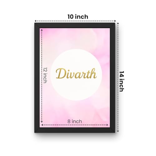 Image of DIVARTH Jagannath Photo with Frame, Lord Jagannath Painting, Hindu God Wall Art, Spiritual Photo for Home Decor, Pooja Room, Mandir, Gift Frame, 10x13 Inch (Golden)