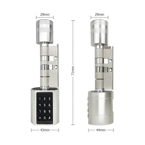 Serrure intelligente Tuya à cylindre électronique avec empreinte digitale Kit 5 - 5