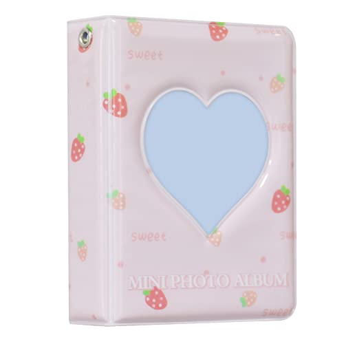 3 Inch Kpop Photocard Holder Book Photocard Binder, Babyfond Mini Photo Album, Love Heart Hollow Small Photo Card Book Kpop Album Binder 40 Pockets (Pink B) 3 Inch Kpop Photocard Holder Book Photocard Binder, Babyfond Mini Photo Album, Love Heart Hollow Small Photo Card Book Kpop Album Binder 40 Pockets (Pink B)