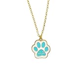 Productos para niñas y hombres, colgante de plata de ley 925 con huellas de perro y gato, collar con forma de pata para mujer, dijes s