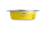 Lodge Silver 10 Inch Aluminum Foil Dutch Oven Liner - 100% Recyclable Dutch Oven Liner - Easy Camp Cooking Cleanup - 3 Pack