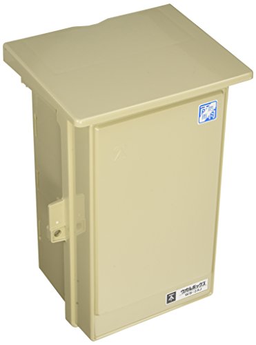 Mirai Industry WB-2AJ Wall Box with Roof, Vertical Type, Effective Fukasa 3.9 inches (100 mm), Beige, 1 Piece