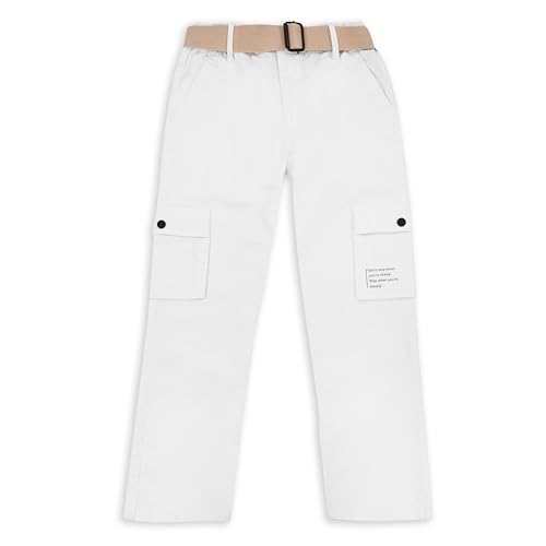 Image of CAVIO Boys Cotton Solid Cargo Pants