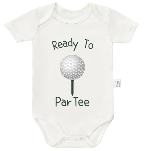 Ready To Par Golf Tee Bodysuit, Newborn Outfits Baby Boy, Infant Golfiing Outfit, Toddler Short Sleeves Jumpsuits