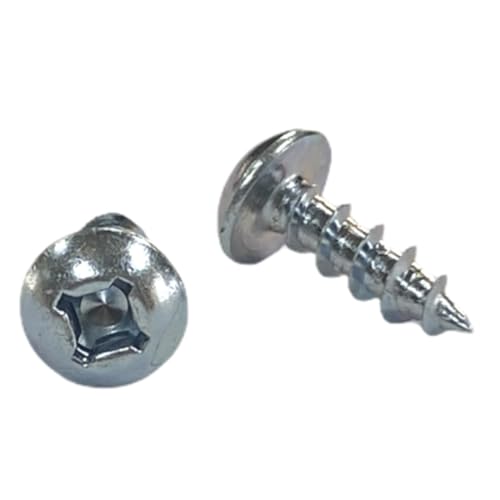 Tornillos para madera Cabentry, cabeza truss, punta afilada, rosca profunda #6, 3/8 pulg., paquete de 100